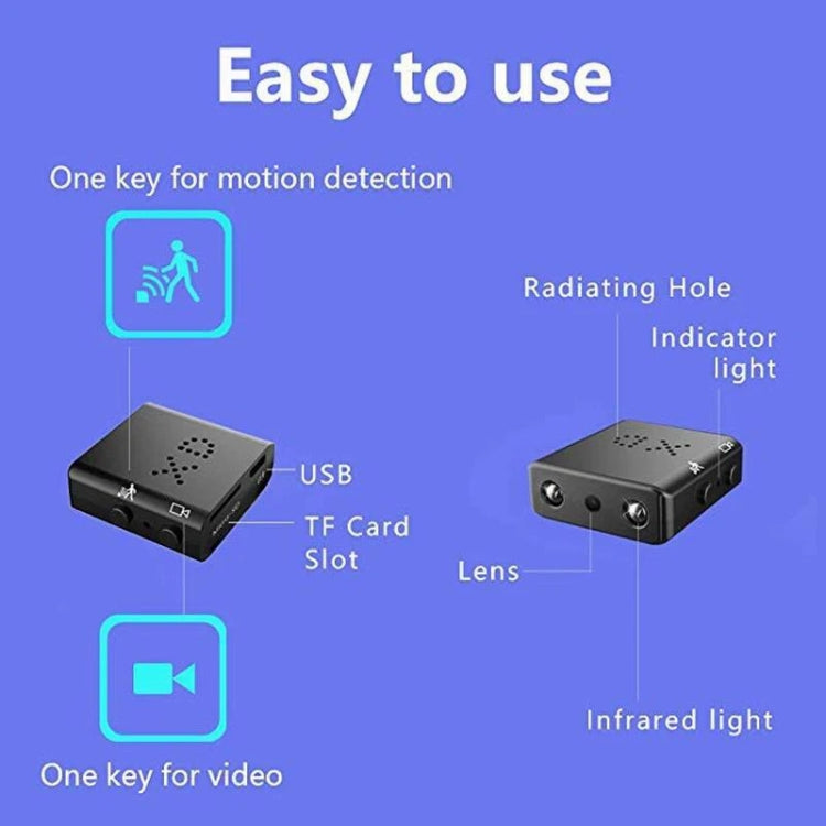 XD Camera 1080p HD Video Smart IR-CUT Infrared Night Vision Sports Camera, XD XD Camera 1080p HD Video Smart IR-CUT Infrared Night Vision Sports Camera, XD